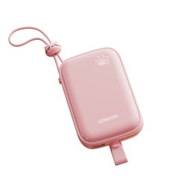 Powerbank Cutie Series 22.5W 20000mAh ze stojakiem USB-A USB-C iPhone różowy