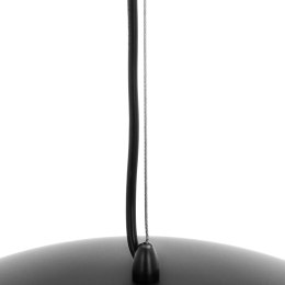 Lampa wisząca nowoczesna 1 punktowa kształt kopuły - czarno złota