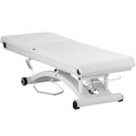Łóżko stół leżanka kosmetyczna do masażu elektryczna 200 kg TRENTO - biała