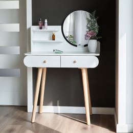 Duża nowoczesna toaletka kosmetyczna lustro półki