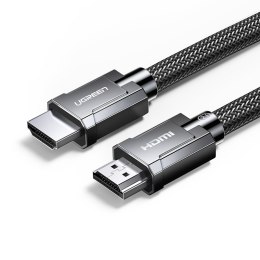 Kabel przewód HDMI 2.1 8K 60Hz 48Gb/s 3m elastyczny w oplocie szary