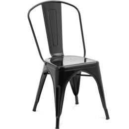 Krzesło barowe loft siedzisko 35 x 35 cm do 150 kg brązowe - 2 szt.