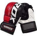 RDX REX T6 - RĘKAWICE DO MMA SPARINGOWE CZERWONE XLRękawice sparingowe do MMA - grube i bezpieczne RDX REX T6 czerwone XL