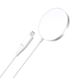 Ładowarka magnetyczna bezprzewodowa 15W MagSafe do iPhone 12/13/14 biała