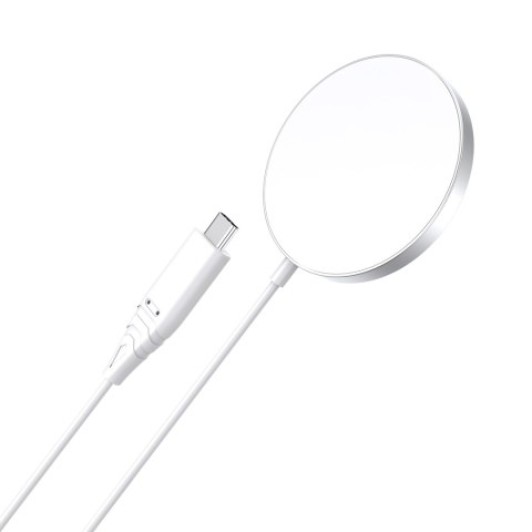 Ładowarka magnetyczna bezprzewodowa 15W MagSafe do iPhone 12/13/14 biała