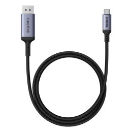 Kabel jednokierunkowy USB-C do DisplayPort 1.4 HD 8K 60Hz 1.5m czarny