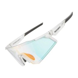 Okulary rowerowe fotochromowe z filtrami UV 400 UVA i UVB białe