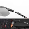 Okulary rowerowe fotochromowe z filtrem UV 400 białe