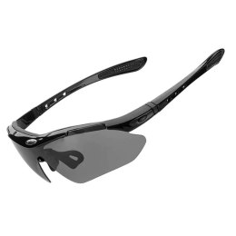 Okulary rowerowe fotochromowe z filtrem UV 400 czarne