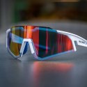 Okulary rowerowe z polaryzacją i filtrem UV 400 białe