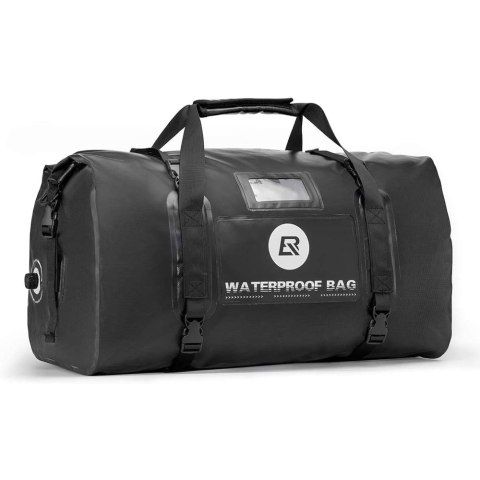 Praktyczna torba motocyklowa wodoodporna mocowana na siedzenie bagaznik 55L czarna