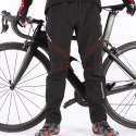 Spodnie rowerowe termiczne ochrona przed wodą i wiatrem rozmiar XL czarne