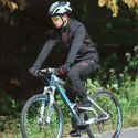 Spodnie rowerowe termiczne ochrona przed wodą i wiatrem rozmiar S czarne