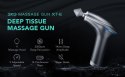 Masażer pistolet do masażu 4 głowice do całego ciała SKG X7-E - szary