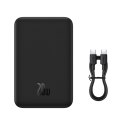 Powerbank Magnetic Mini 20000 mAh 20W + kabel USB-C czarny