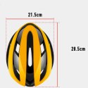 Kask rowerowy uniwersalny regulowany rozmiar L czarno-żółty
