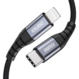 Kabel przewód do iPhone MFi USB-C - Lightning 480Mb/s 3A 2m czarny