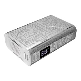 Stylowy powerbank 10000mAh USB-A / USB-C 22.5W srebrny