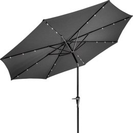 STILISTA Parasol składany o średnicy 3 m, LED, antracyt