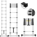 DRABINA TELESKOPOWA ALUMINIOWA przystawna do 320cm do 150 kg