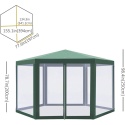 NAMIOT OGRODOWY z moskitierą pawilon 2x2x2m - na jacuzzi basen do 10ft