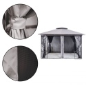 PAWILON / ALTANA ogrodowa 3x4m EXCLUSIVE GREY moskitiera + ścianki