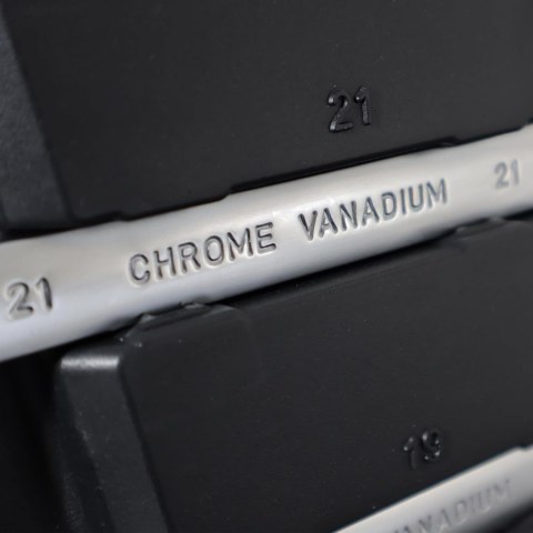 Klucze płasko-oczkowe łamane z grzechotką 13 elementów