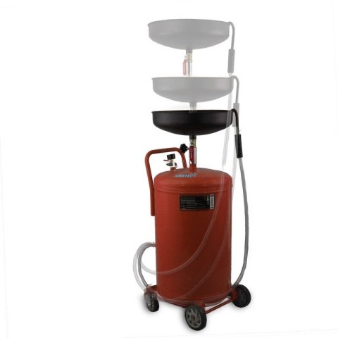 Mobilna Zlewarka do Oleju 80L Czerwona