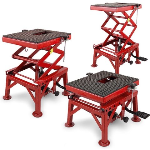 Podnośnik hydrauliczy nożycowy czerwony