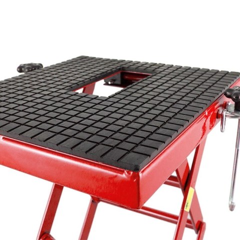 Podnośnik hydrauliczy nożycowy czerwony