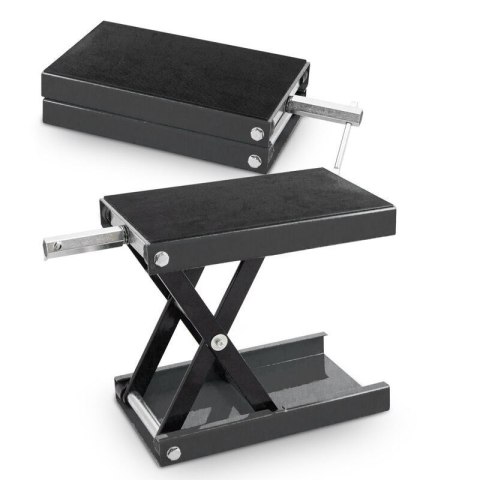 Podnośnik nożycowy korbowy do motocykla 450kg grafitowy