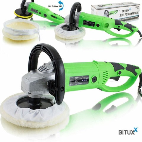 Polerka samochodowa 1200W akcesoria gąbki zestaw