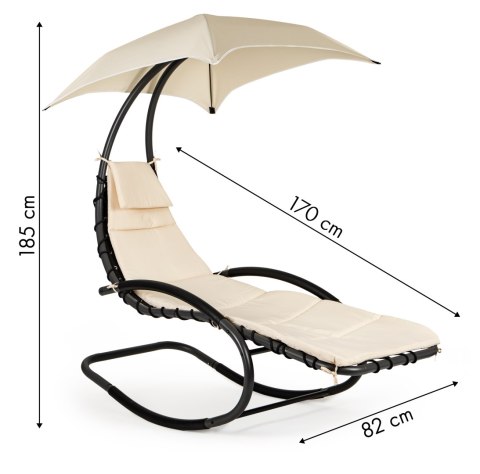 Fotel ogrodowy leżak leżanka bujana ogrodowa hamak MultiGarden