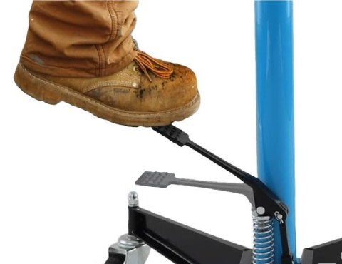 Hydrauliczny podnośnik do skrzyń biegów do 500kg niebieski