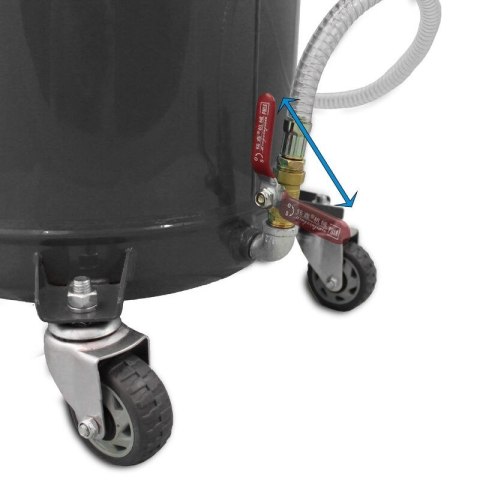 Mobilna Zlewarka do Oleju 80L Czarna