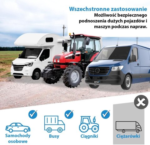 Podpora warsztatowa 74-122cm 12T czerwona