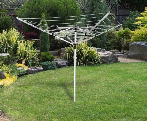 Suszarka ogrodowa na pranie 60 m powierzchni suszenia świder do montażu + pokrowiec gratis MultiGarden