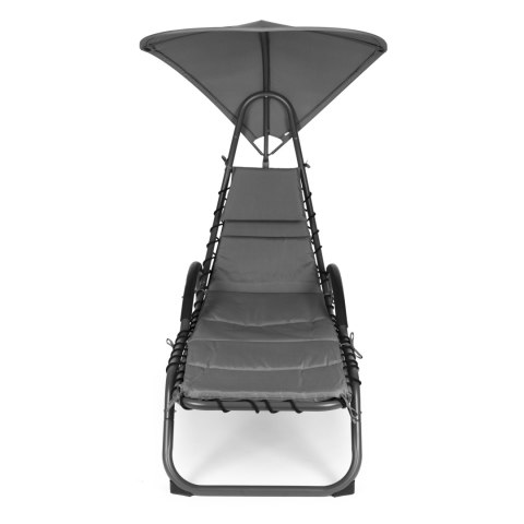 Leżanka ogrodowa z dużym owalnym daszkiem MultiGarden