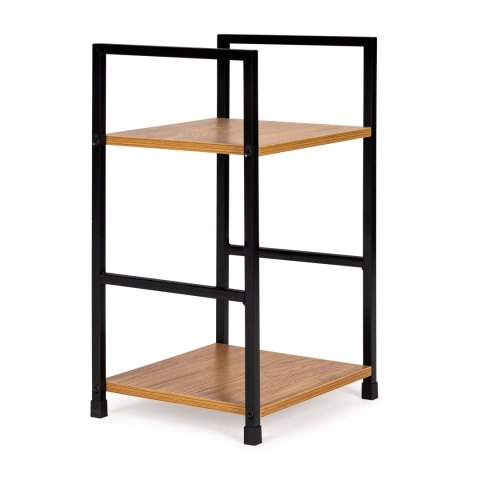 Regał drewniany nowoczesny szafka nocna 2 półki LOFT ModernHome