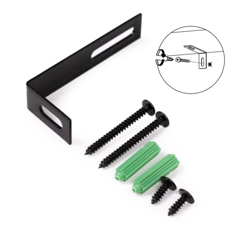 Regał loftowy wysoki 5 półek metal MDF ModernHome