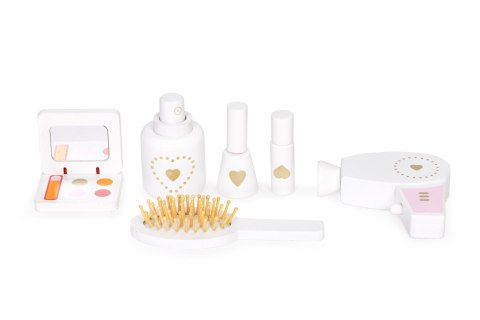 Toaletka dziecięca drewniana duża z lustrem dla dziewczynki ECOTOYS