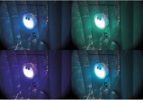 Nadmuchiwane SPA kwadratowe basen z hydromasażem 6 os. 196x71 cm akcesoria premium INTEX 28452