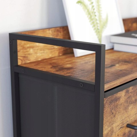 Komoda szafka do sypialni salonu przedpokoju 7 szuflad rustykalny brąz