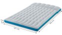 Materac dmuchany dwuosobowy kempingowy 193x127x17 cm łóżko z zagłówkiem INTEX 67999