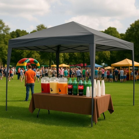 Namiot pawilon ogrodowy 3x3 m rozkładany automatycznie daszek do ogrodu na taras MultiGarden