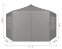 Namiot pawilon ogrodowy handlowy 2x2x2 m z oknami szary MultiGarden
