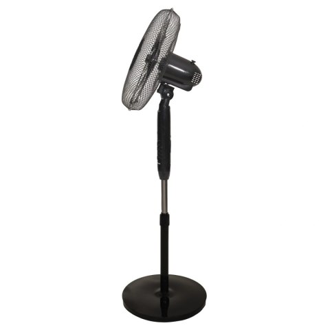 Wentylator podłogowy wiatrak stojący 45W 3 tryby pracy 5 łopatek timer pilot