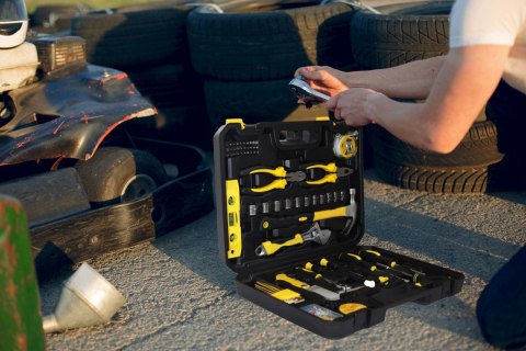 Zestaw narzędzi walizka narzędziowa 111 elementów klucze wkrętaki bity