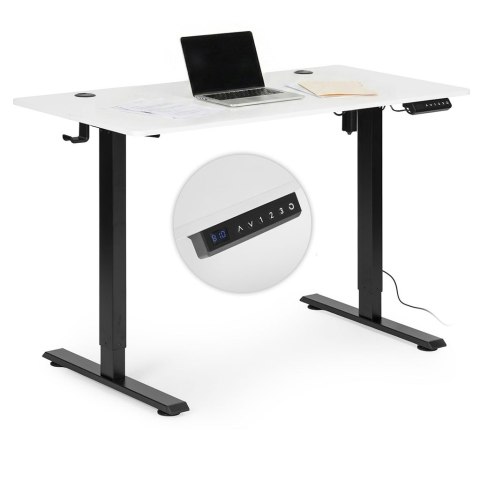 Biurko elektryczne regulowane 120x60 cm regulacja wysokości 72-117 cm ModernHome