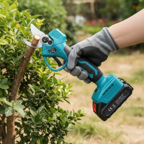 Sekator akumulatorowy elektryczny do gałęzi żywopłotu 21V